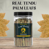 Royal Swag 100mm King Size Organic Filtered Leaf Rolls | Ready To Use Cones Jar Of 50 Pcs Pack With 1 Filling Stick (Super Slow Burning, Real Tendu Palm Leaf) Natural Toasted Palm Leaf Wrap